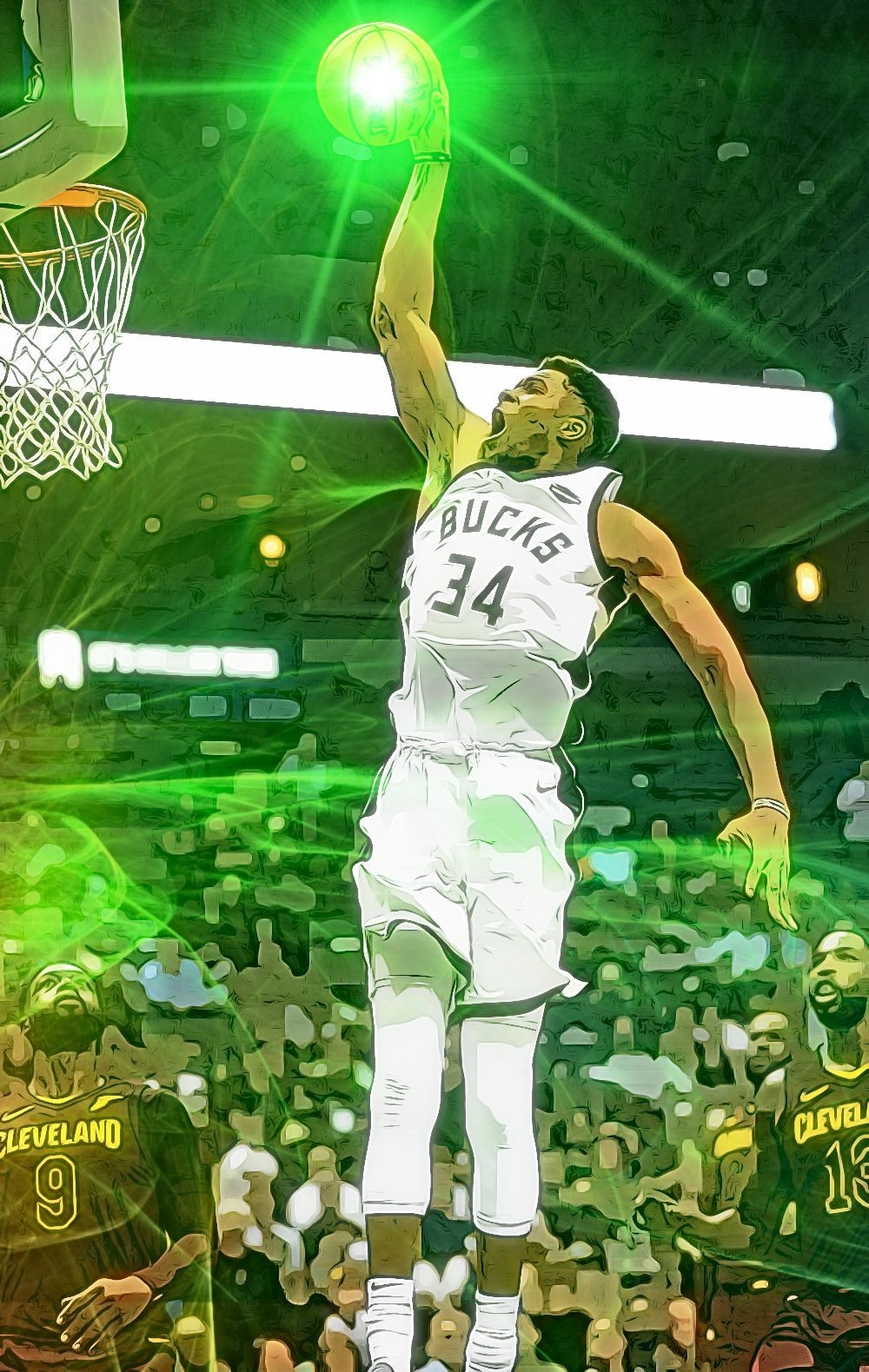 1000x1580 Giannis Antetokounmpo Dunk. Nba, Nba wallpaper, Nba basketball art, Phone