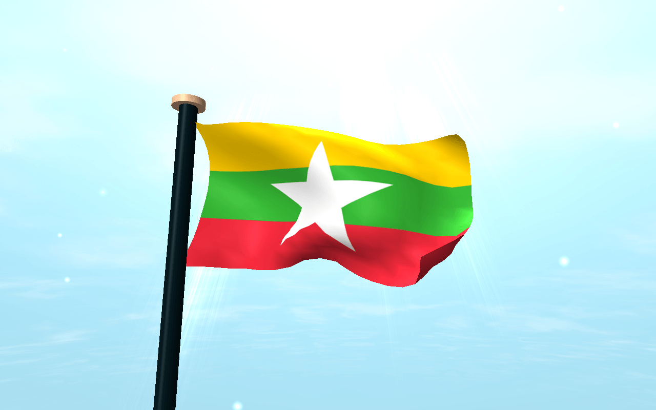 1280x800 Download Myanmar Flag 3D Free Wallpaper APK latest version app, Desktop