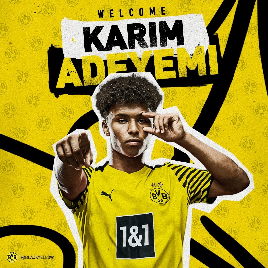 1080x1080 Borussia Dortmund's Karim Adeyemi's Fast's Home ✍️, Phone