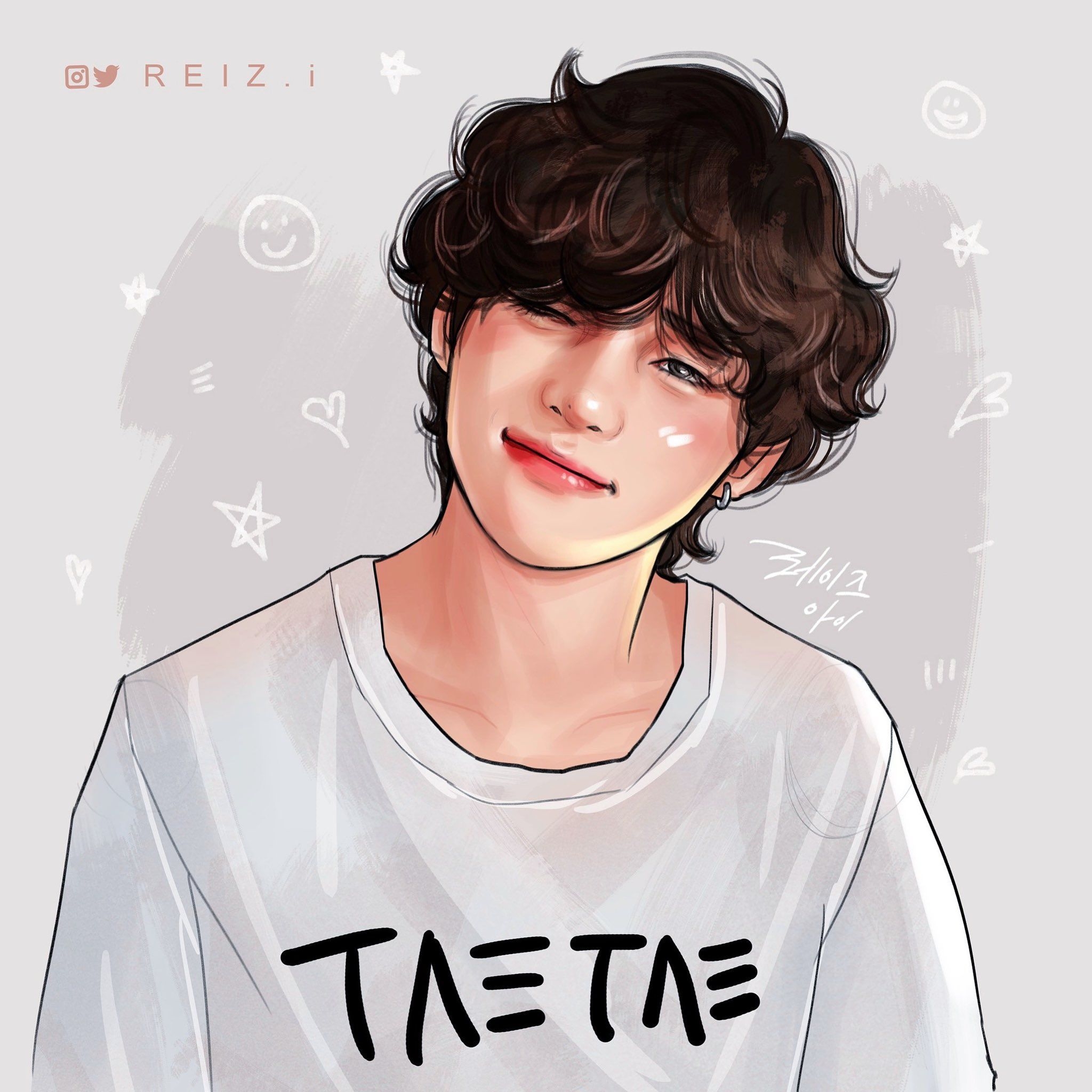 2050x2050 REIZ.i ☺︎ on Twitter. Bts drawings, Bts fanart, Bts taehyung, Phone