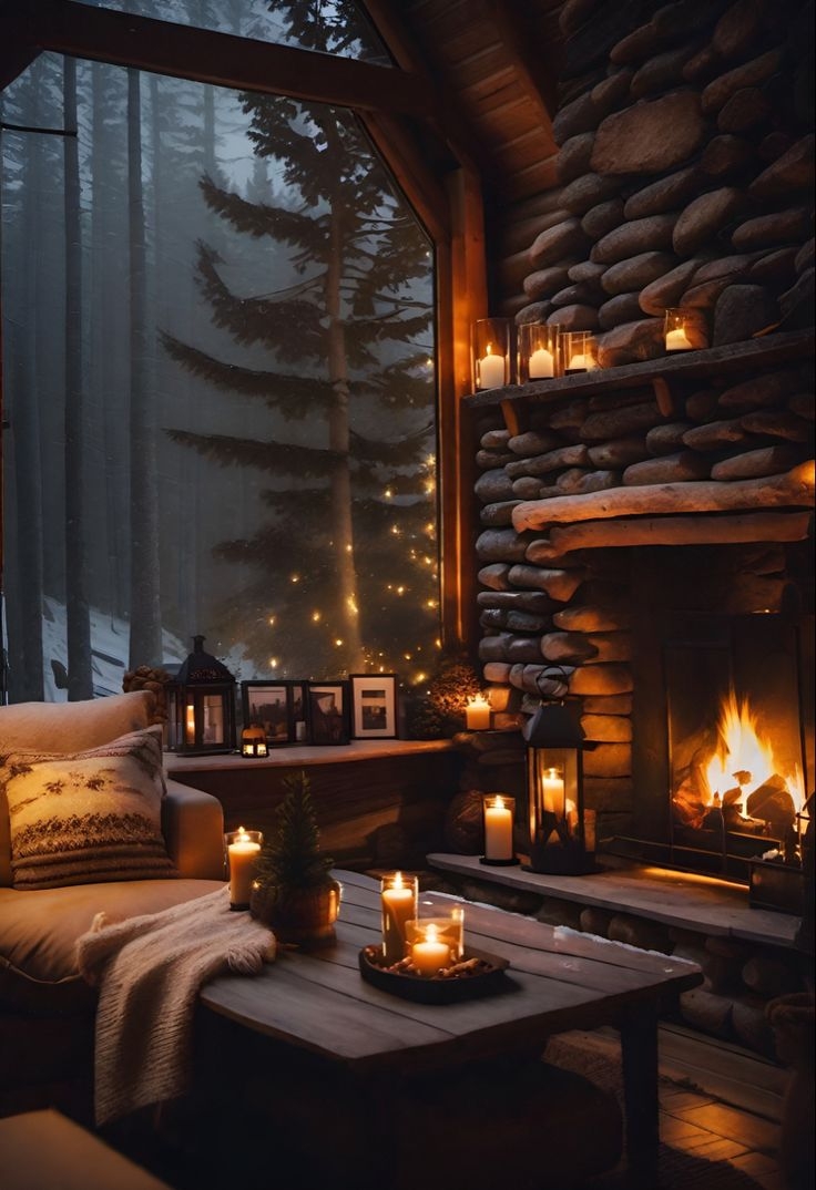 740x1080 Cozy fireplace, Cozy house, Phone