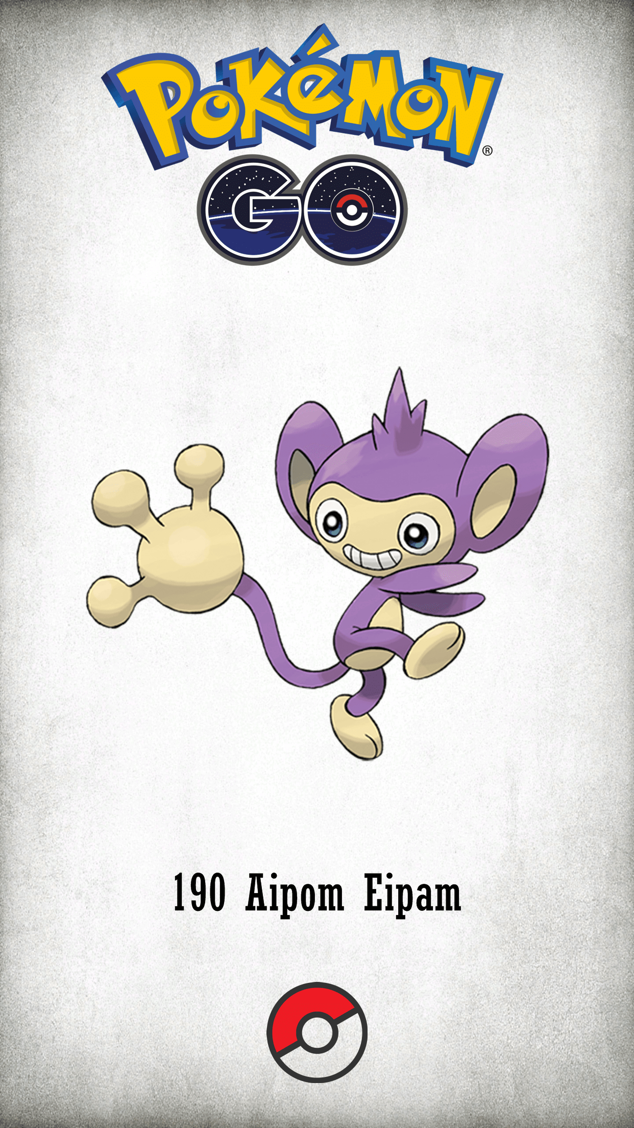 1250x2210 Character Aipom Eipam, Phone