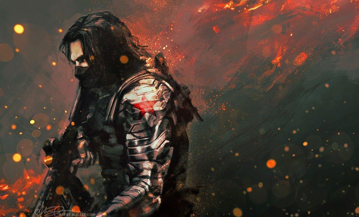 1150x700 Winter Soldier Fan Artwork, Desktop