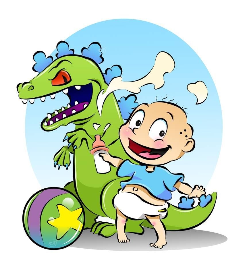 860x940 Tommy Pickles and Reptar!! by pokori. Tommy pickles, Rugrats, Phone