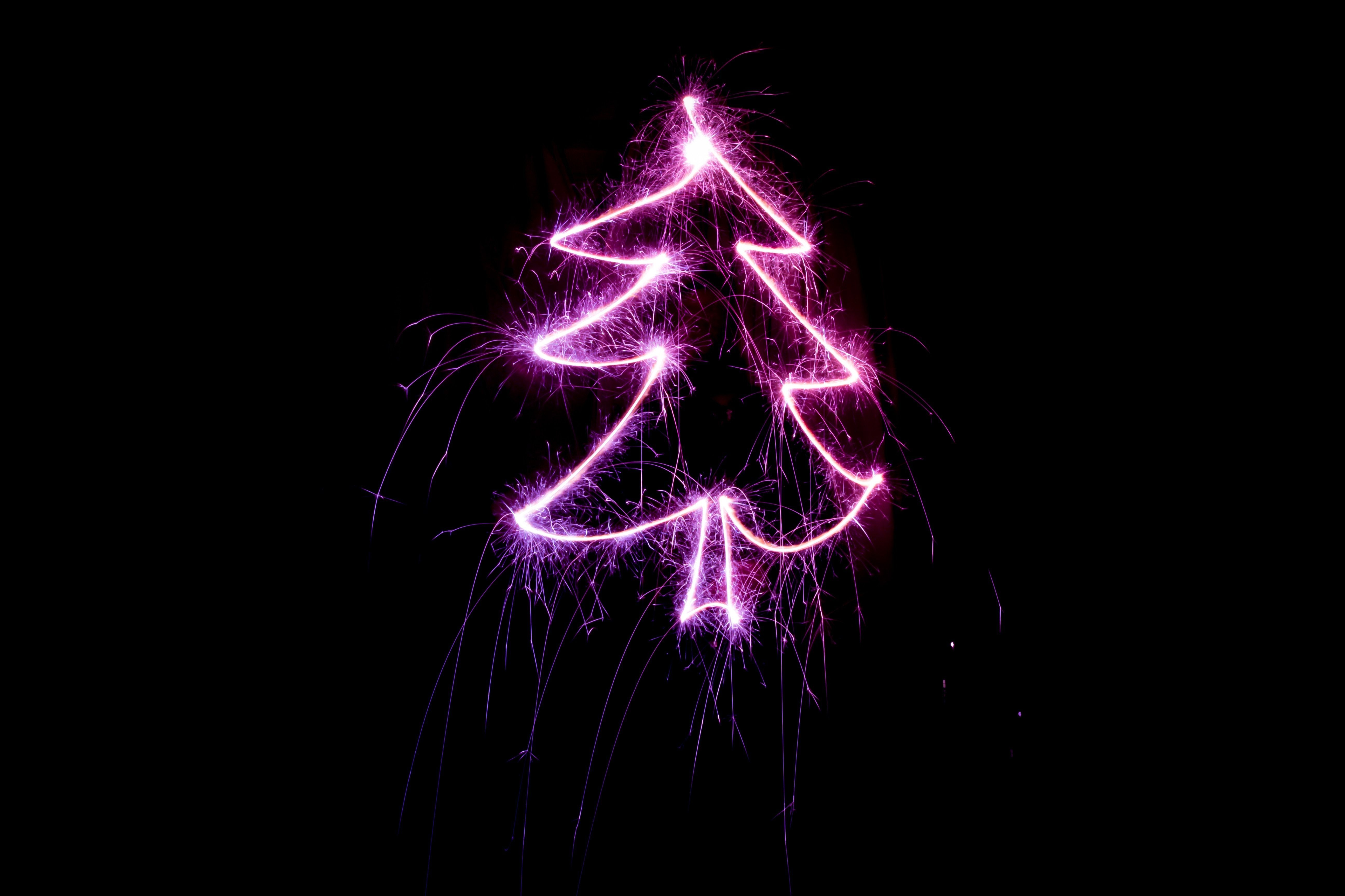 5190x3460 Neon Christmas Wallpaper Free Neon Christmas Background, Desktop