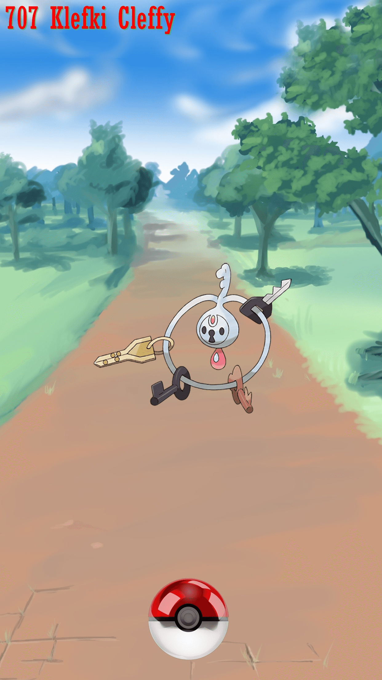 1250x2210 Street Pokeball Klefki Cleffy, Phone