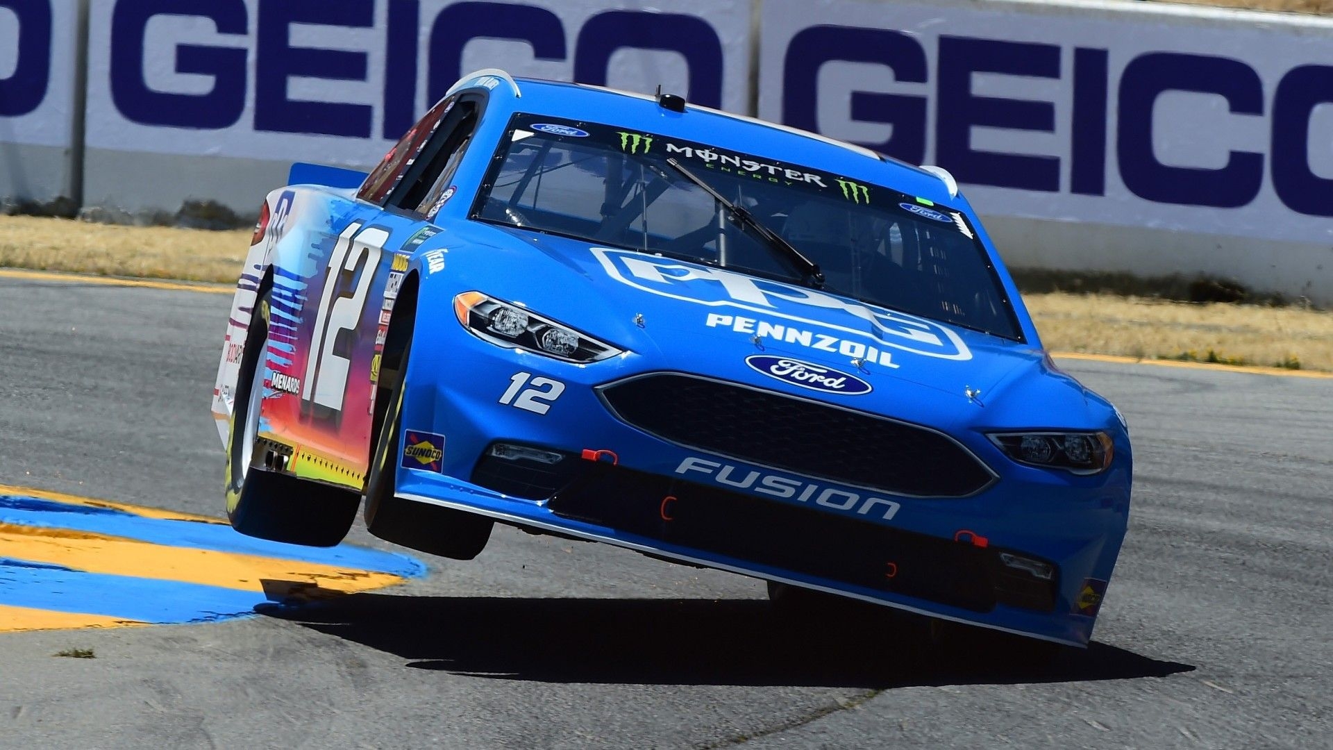 1920x1080 NASCAR: Ryan Blaney loses power steering, stays on course to finish 34th, Desktop