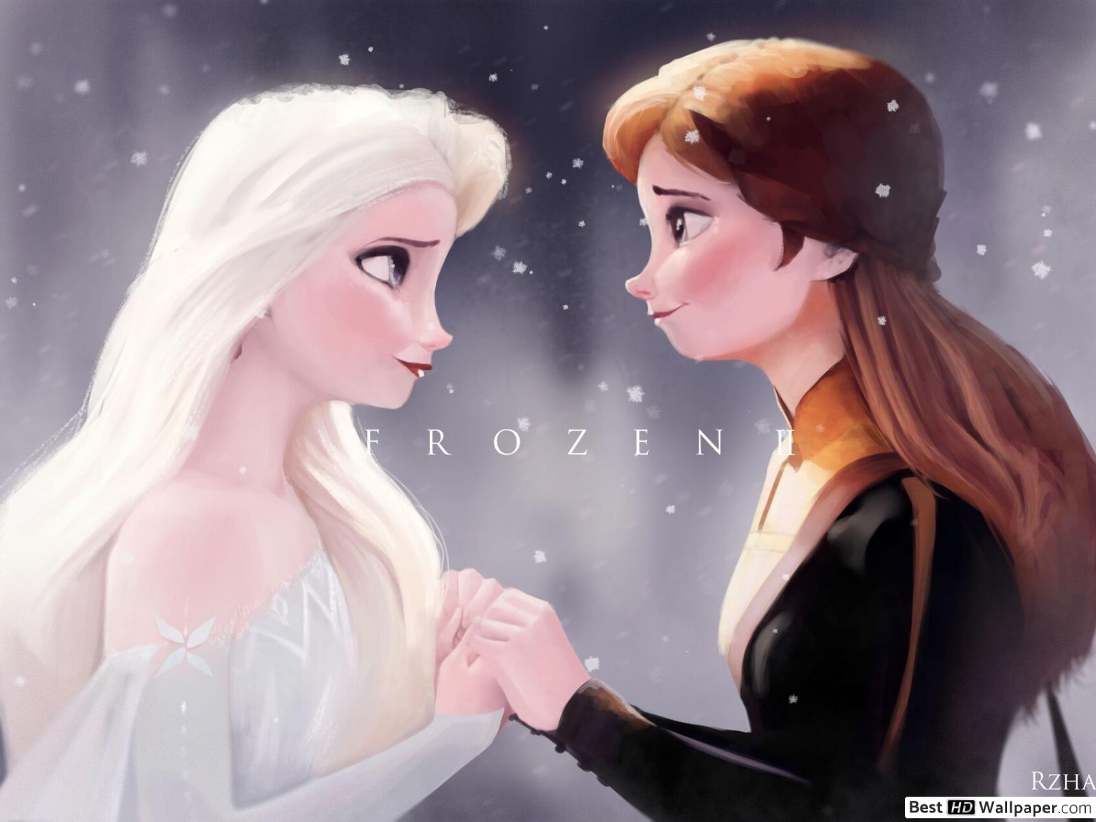 1600x1200 Frozen 2 sisterly love art HD wallpaper download, Desktop