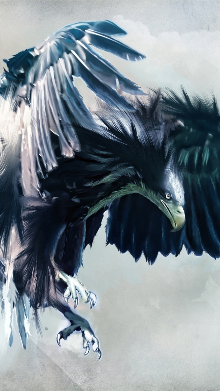 750x1340 Animal Eagle, Phone