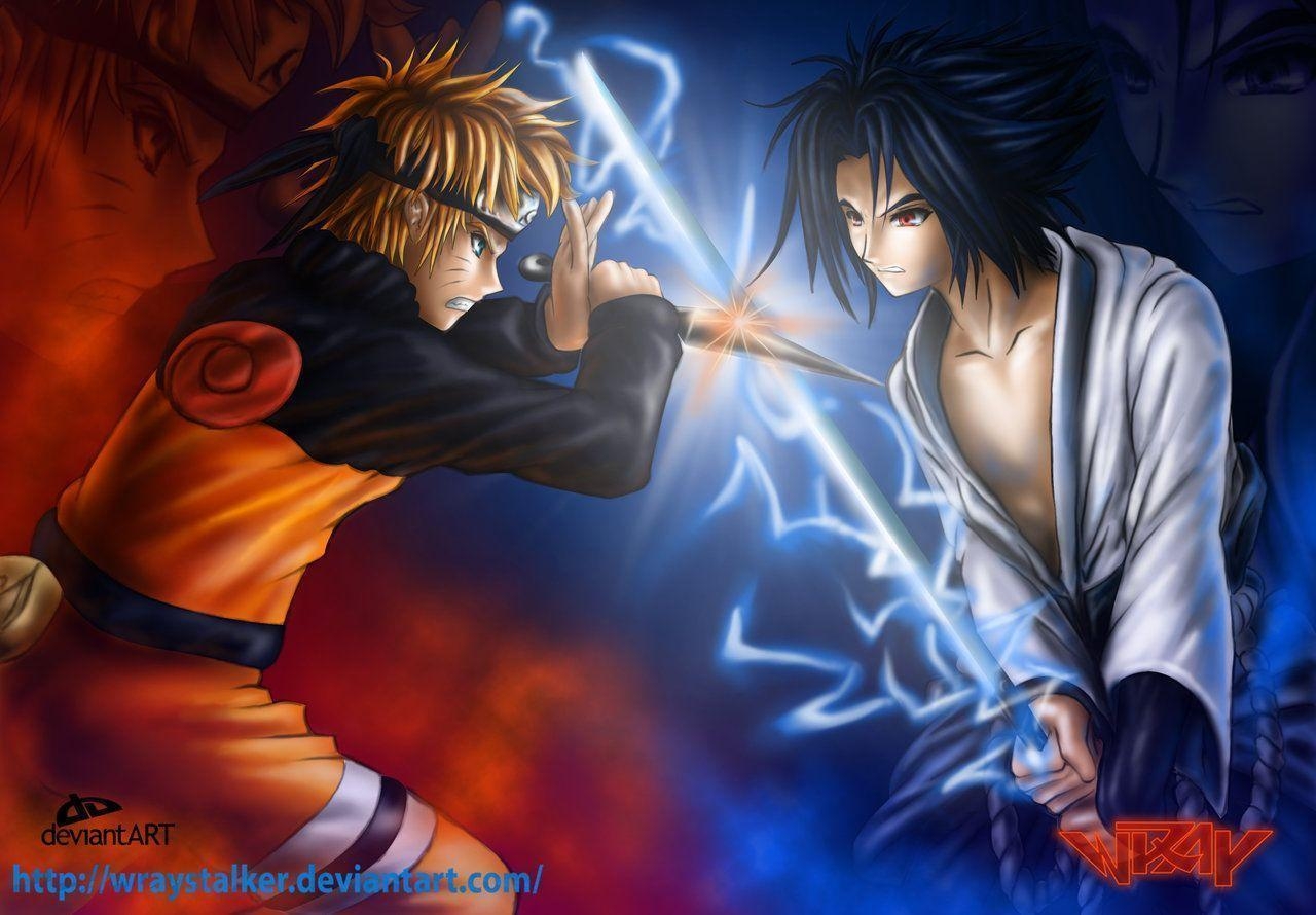 1280x890 Wallpaper de Naruto vs Sasuke!, Desktop