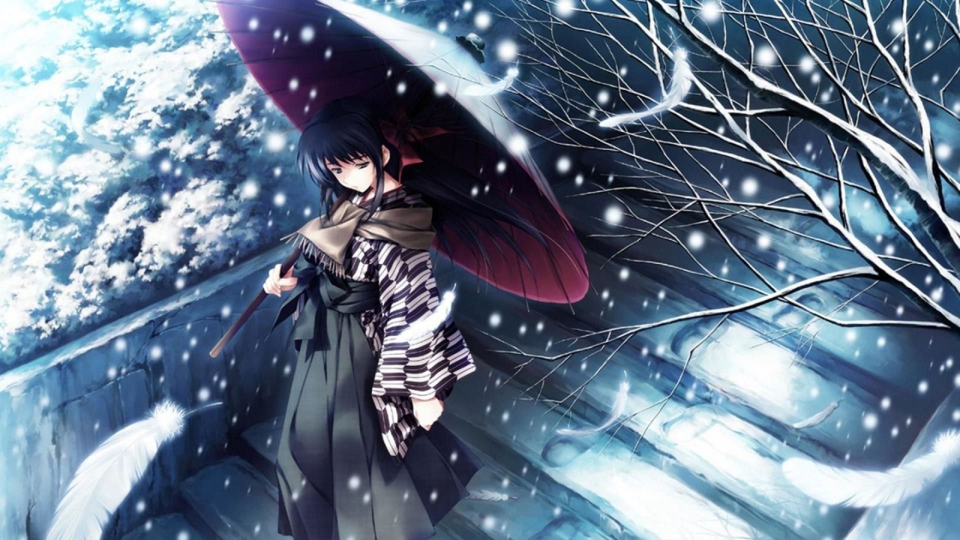 1920x1080 Winter Anime Wallpaper, Desktop