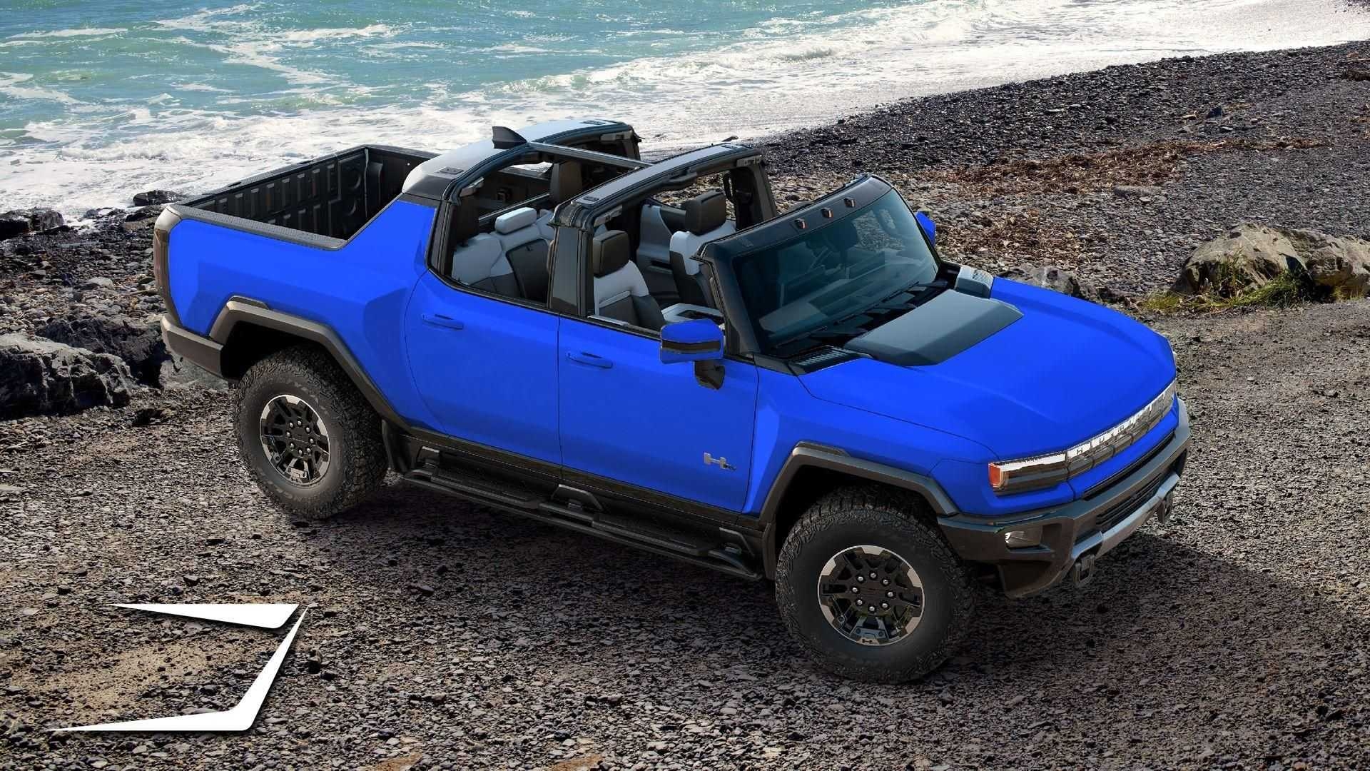 1920x1080 GMC Hummer Electric Pickup Truck Rendered In New Colors, Desktop