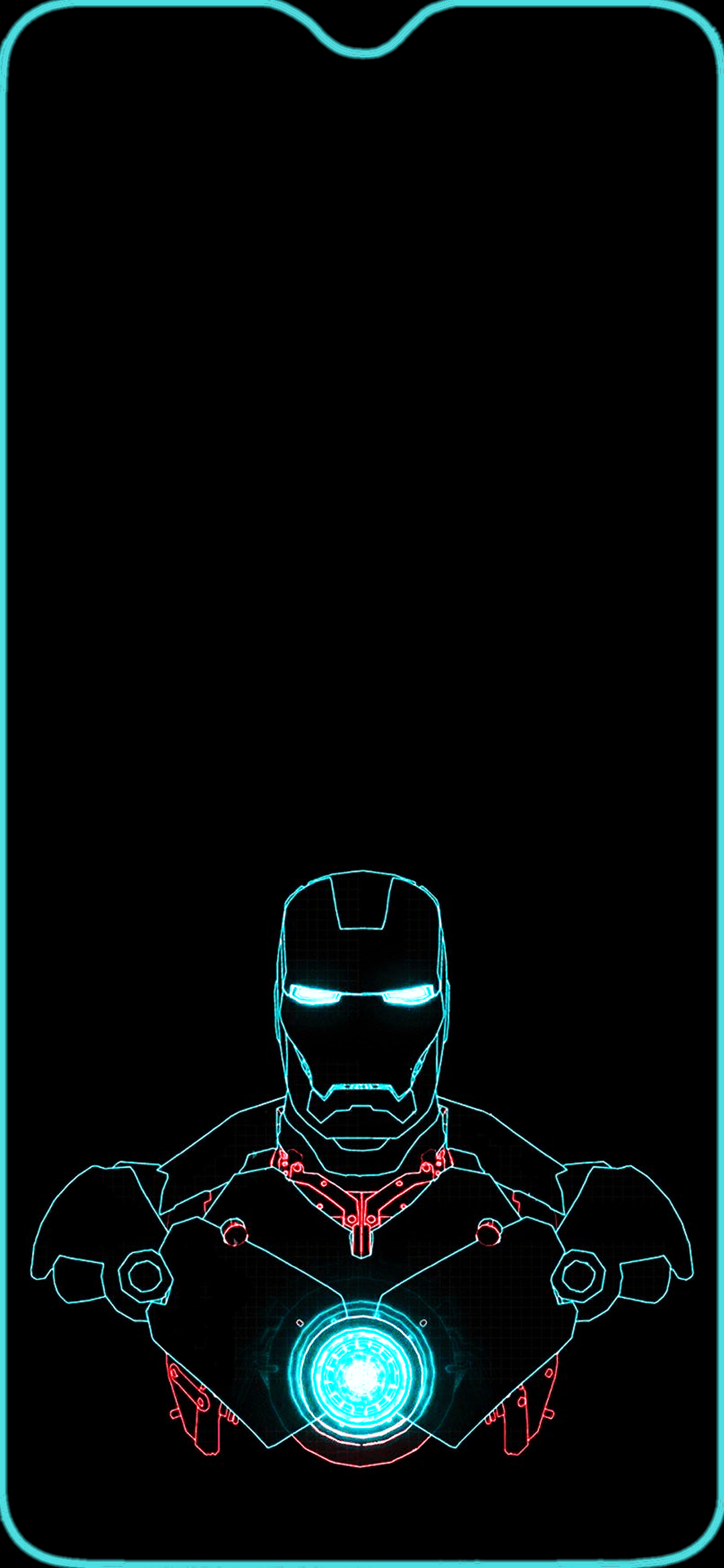 1080x2340 Oneplus 6T amoled notch lock screen (Ironman) wallpaper, Phone