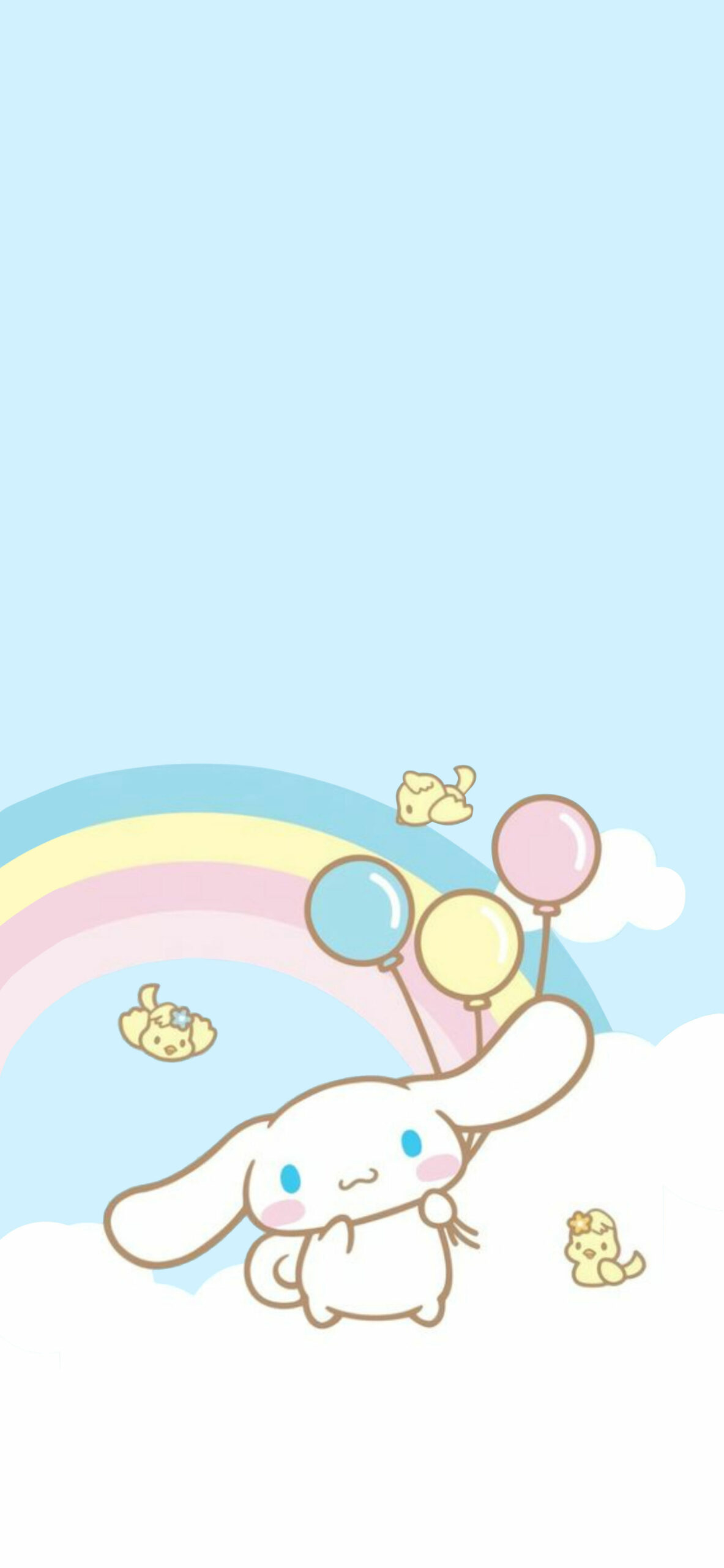 1190x2560 Cinnamoroll & Rainbow Light Blue, Phone