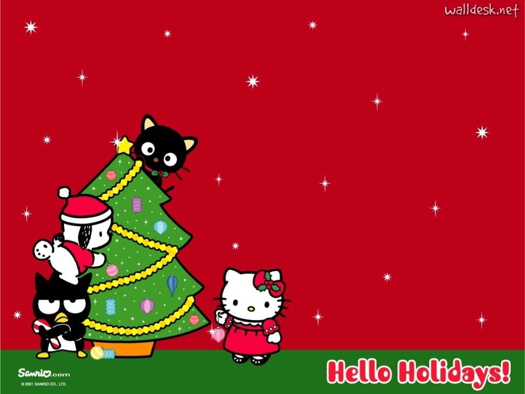 1030x770 Hello Kitty Christmas Picture Free, Desktop