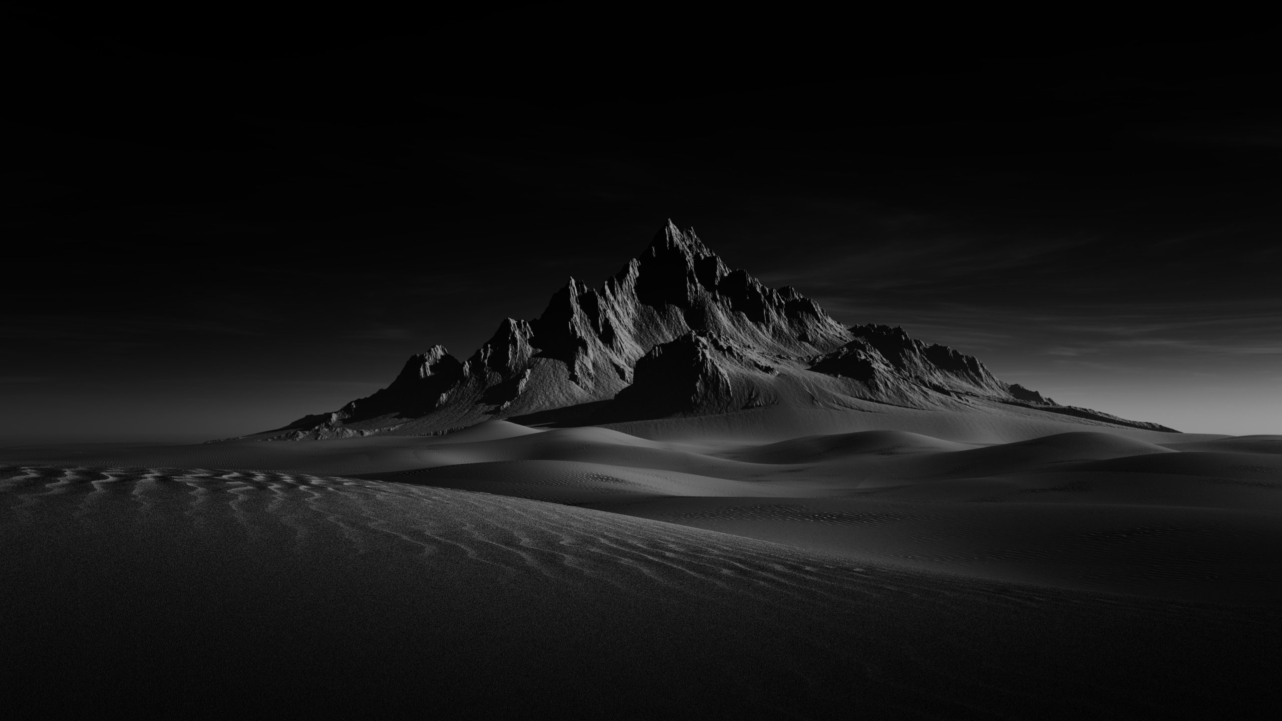 2560x1440 Desert Wallpaper 4K, Doom, Sand Dunes, Nature, Desktop