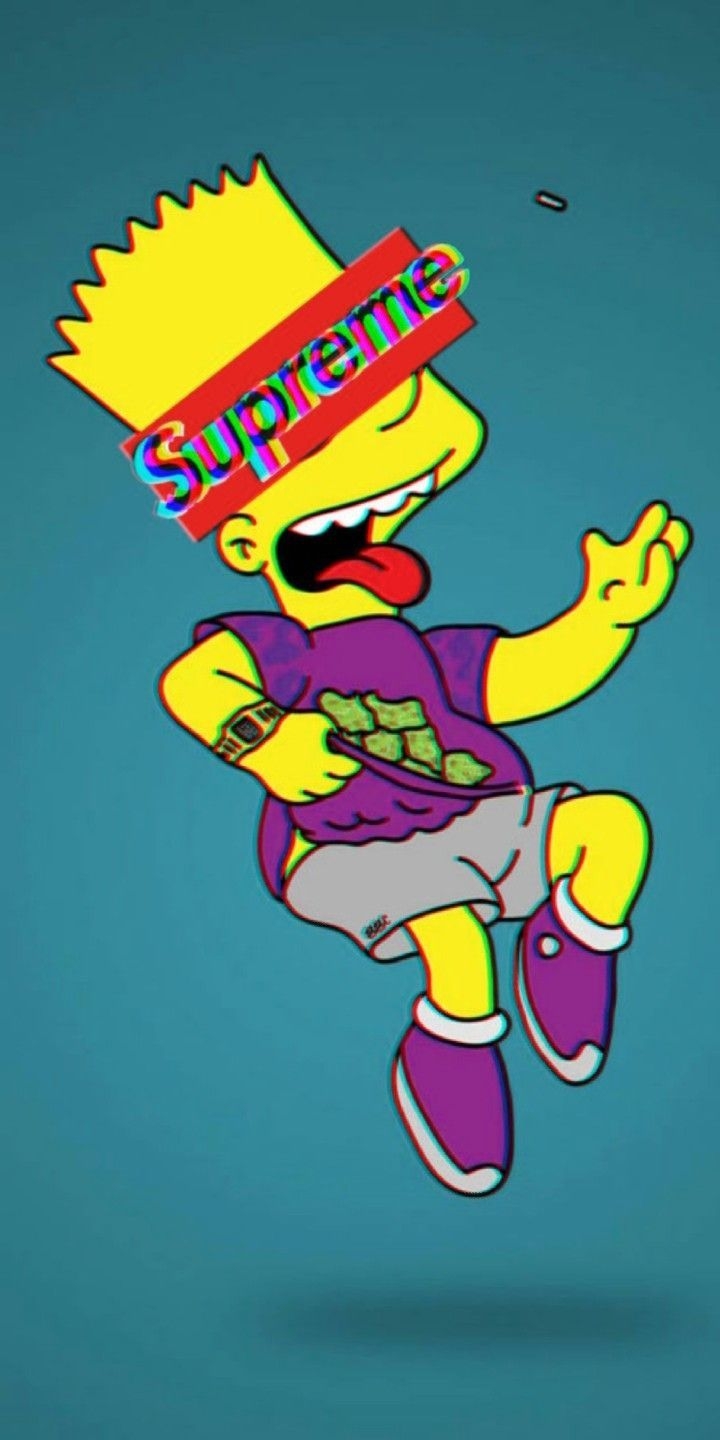 720x1440 Bart Simpson Supreme & Free Bart Simpson Supreme.png Transparent Image, Phone