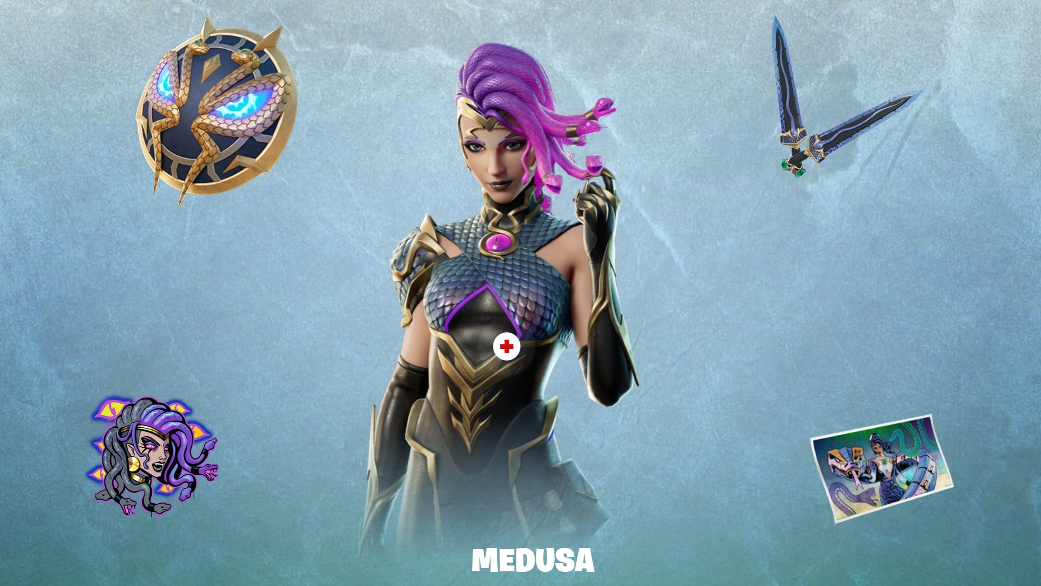 2140x1210 Medusa Fortnite wallpaper, Desktop