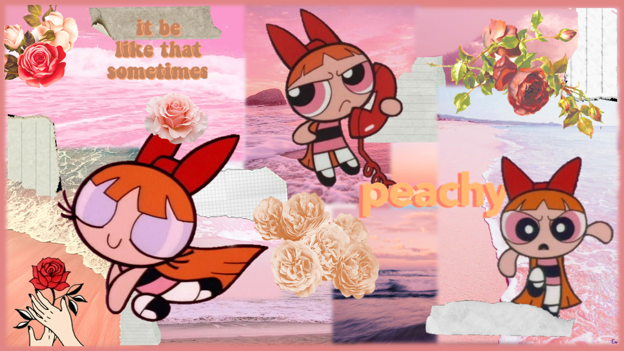 1280x720 Aesthetic Desktop Background Powerpuff Girls (Blossom). Powerpuff girls wallpaper, Cute laptop wallpaper, Desktop wallpaper art, Desktop