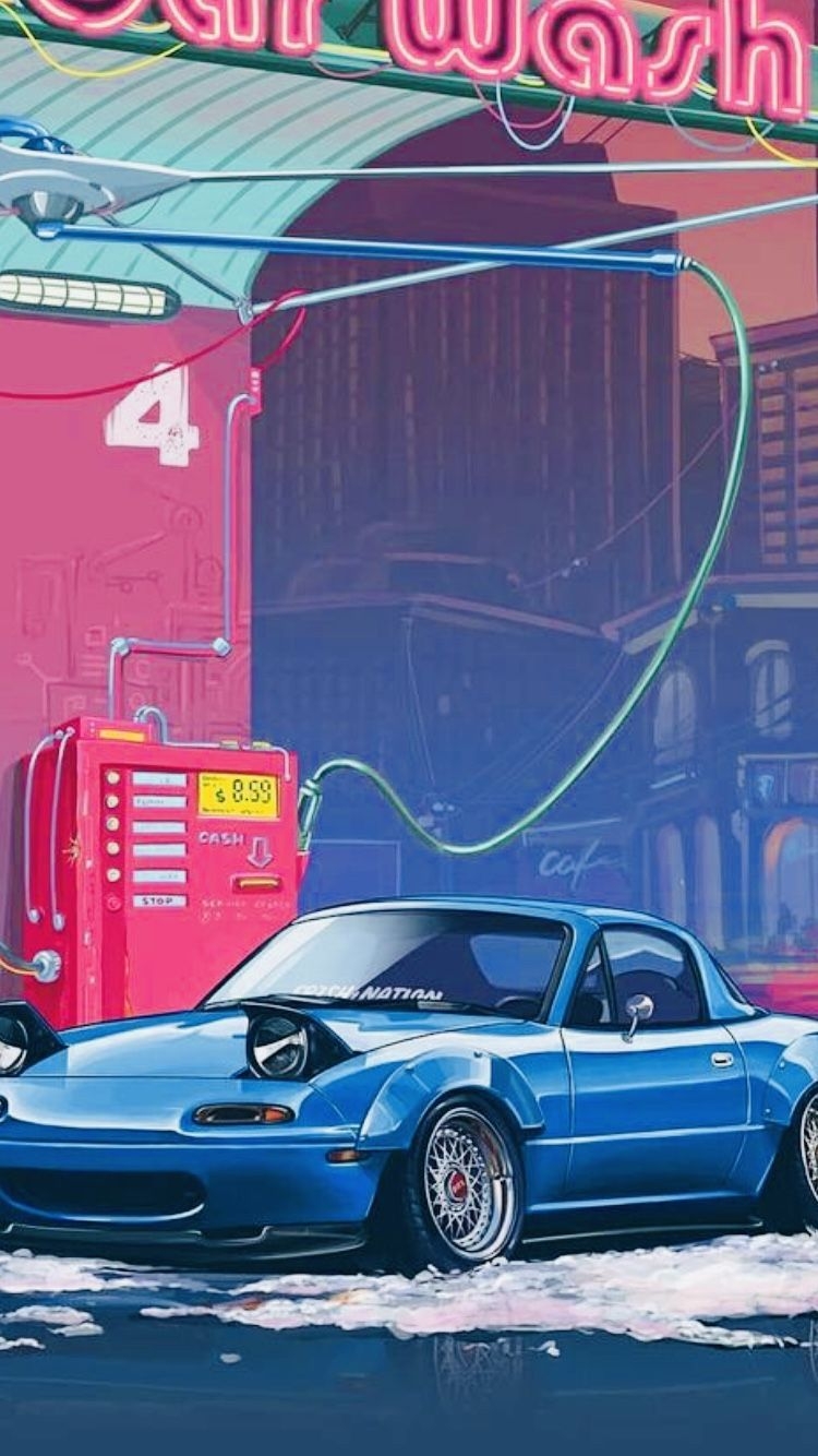 750x1340 miata. Best jdm cars, Jdm wallpaper, Mazda mx5 miata, Phone