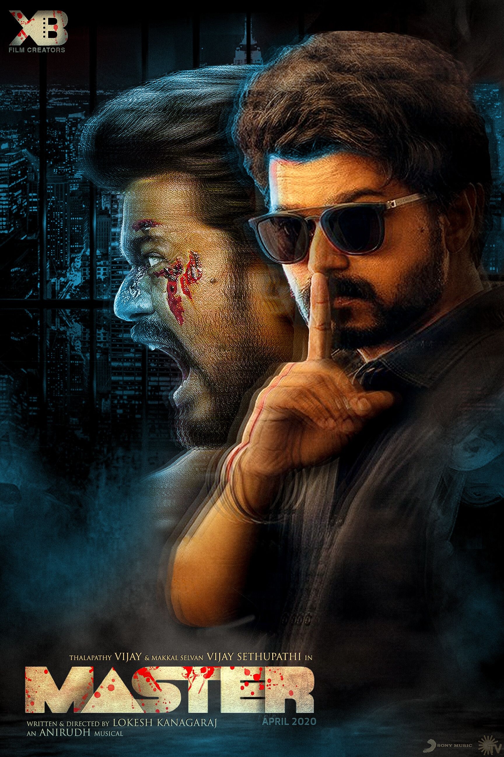 1730x2600 Master (Vijay 2020). Poster remake, Senthu Krish, Phone