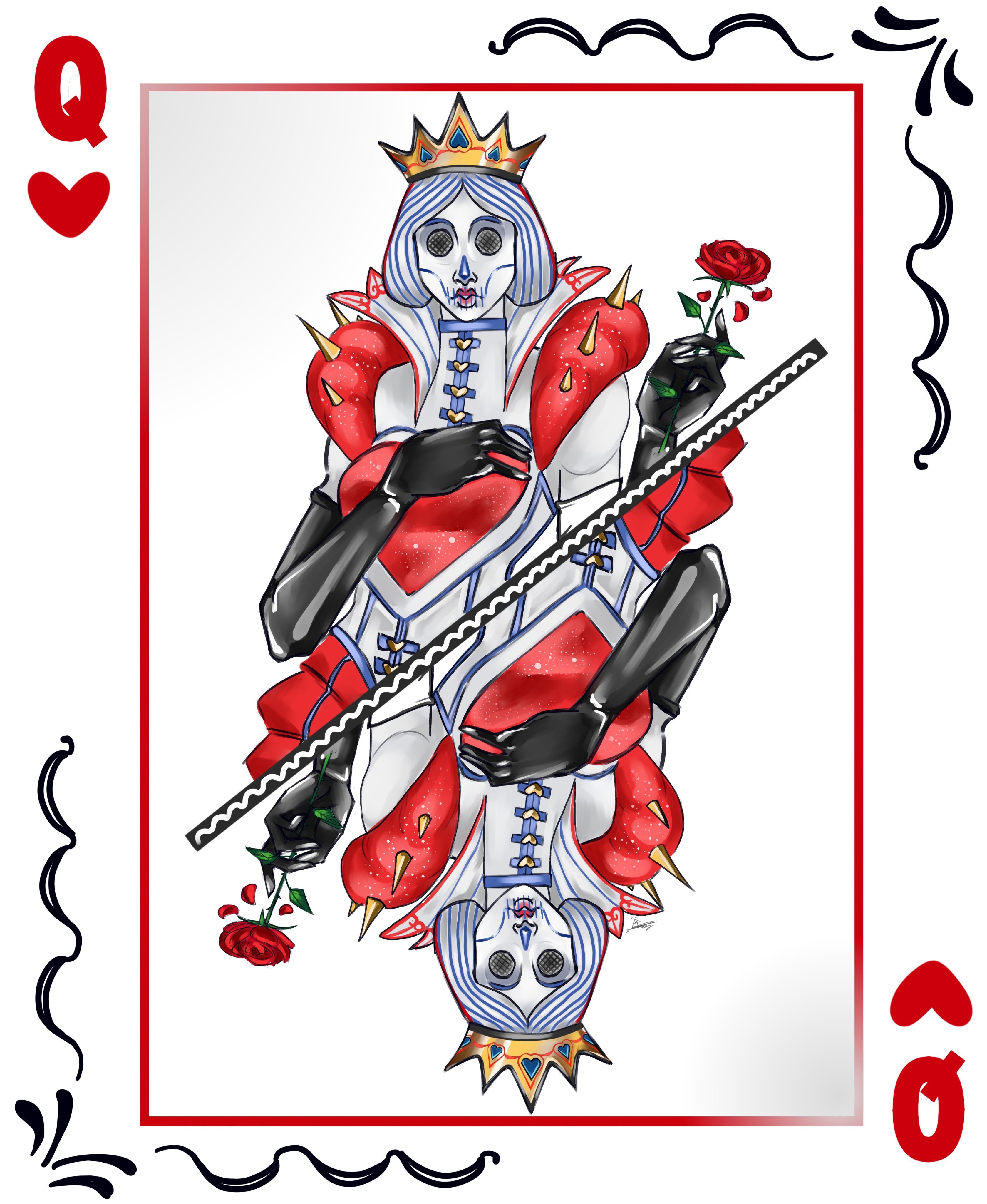 3360x4100 Queen of Hearts Fortnite wallpaper, Phone