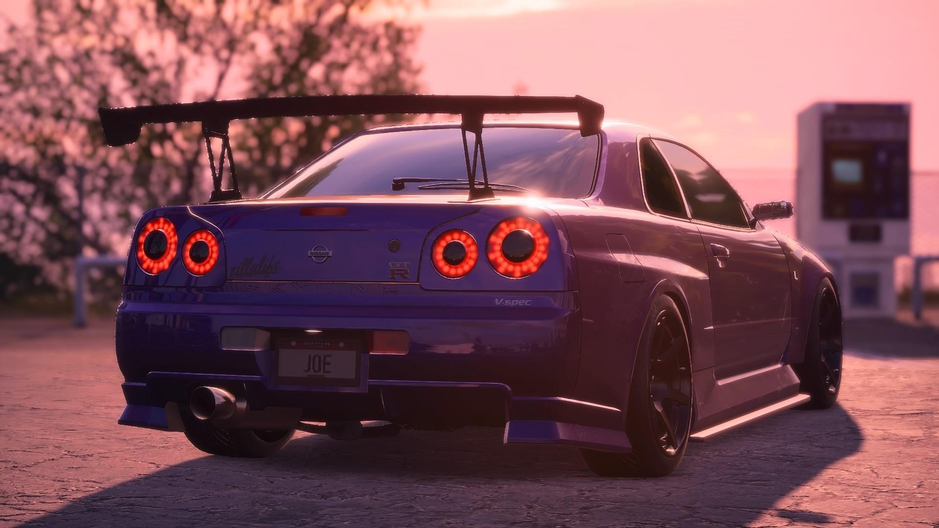 1920x1080 My midnight purple(I think) r34 skyline, Desktop