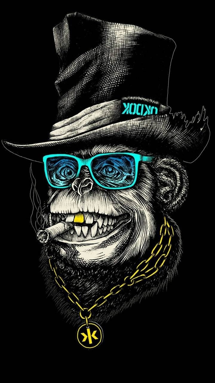 720x1280 Monkey drip Wallpaper Download, Phone