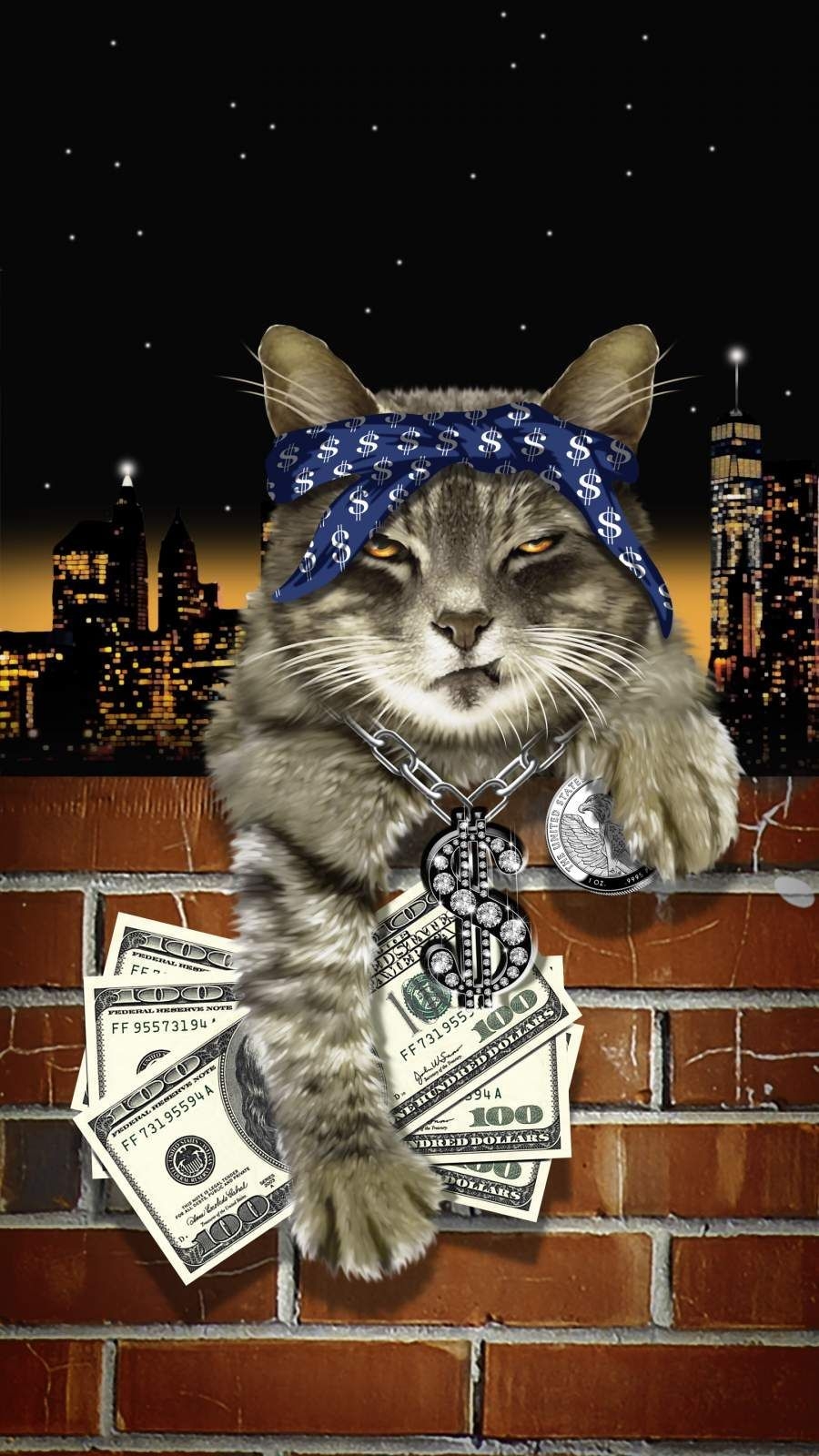 900x1600 Gangsta Cat iPhone Wallpaper. Cats iphone, iPhone wallpaper, Animal wallpaper, Phone