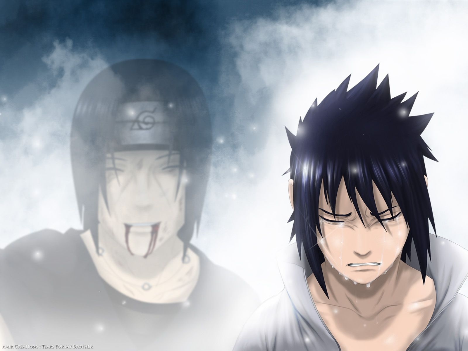 1600x1200 tears, Uchiha, Sasuke, Naruto, Shippuden, Uchiha, Itachi, Anime, Desktop