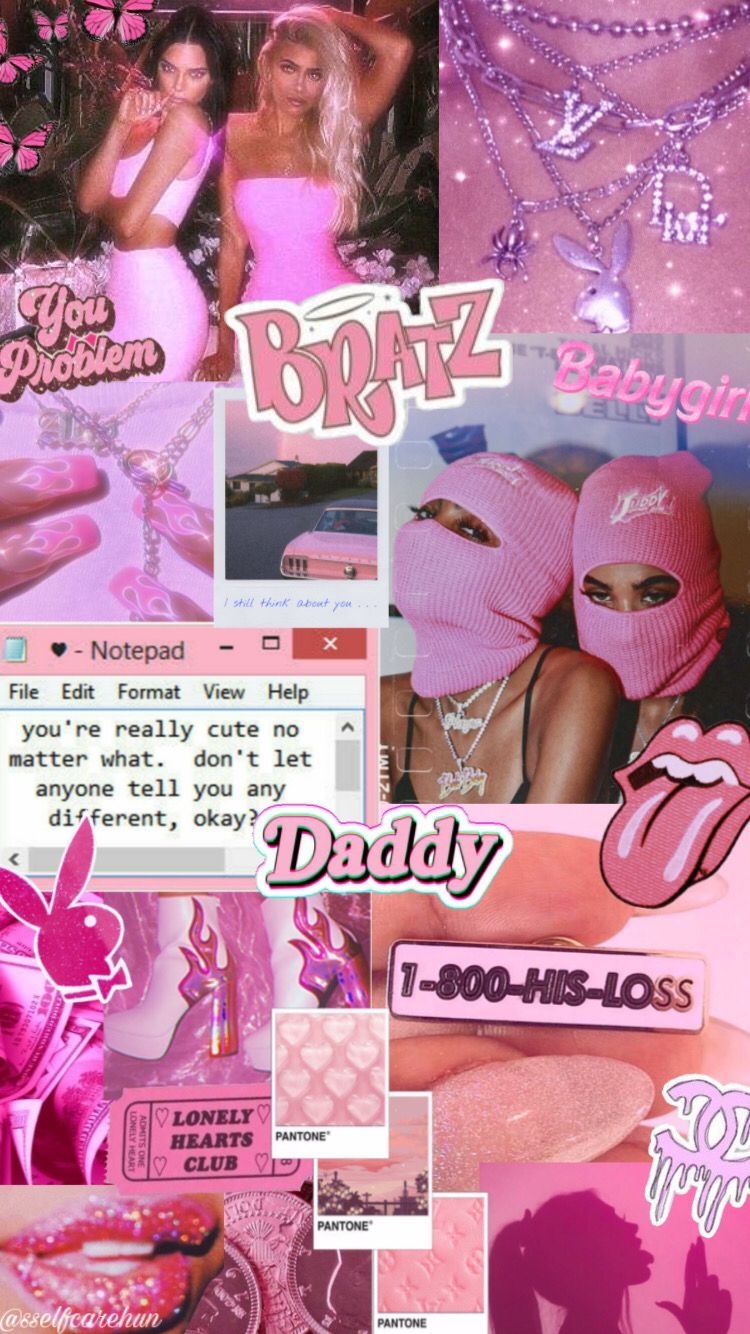 750x1340 Pink baddie aesthetic wallpaper for iPhone. Follow me for more pins on ig, Phone