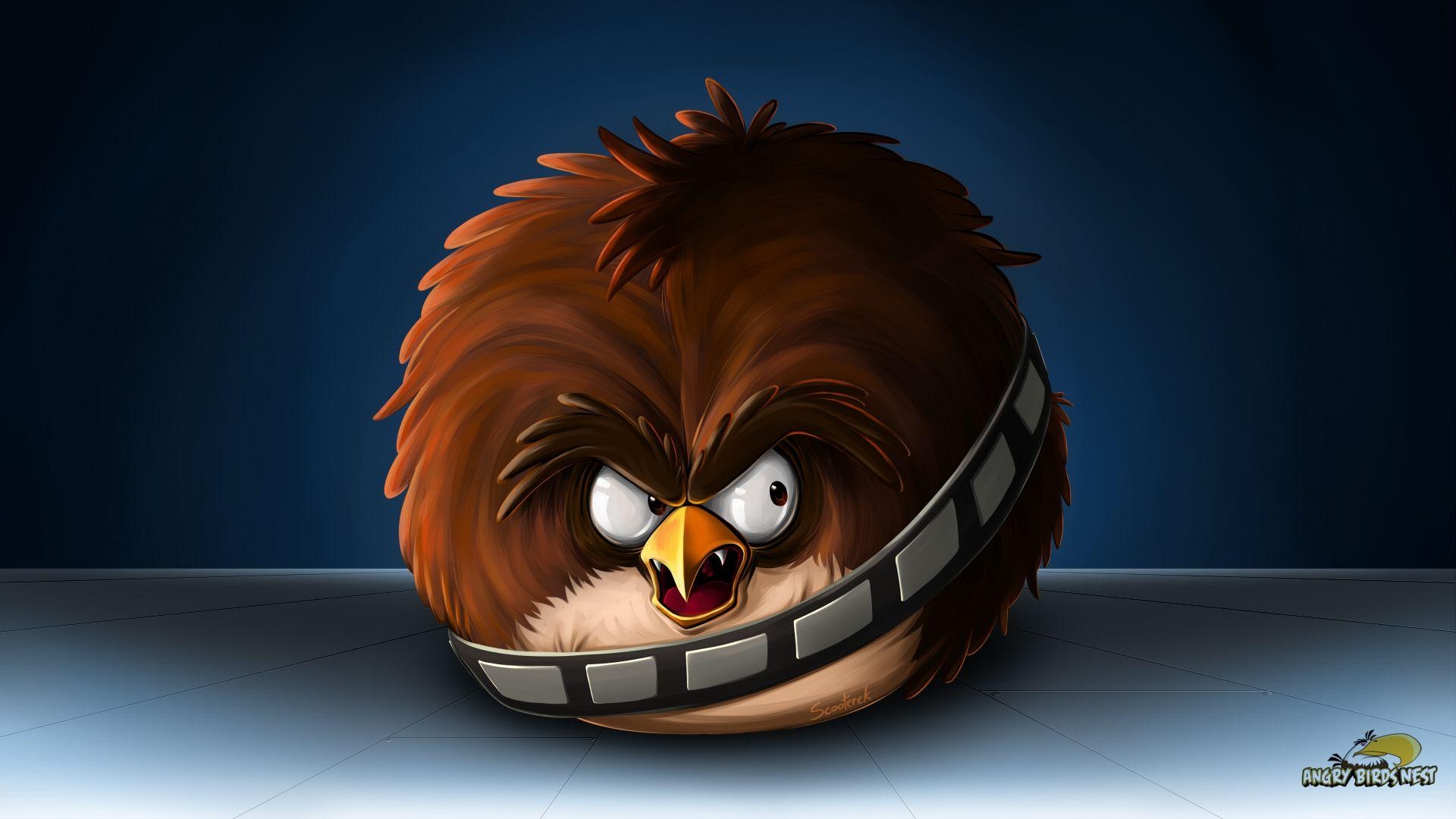 1920x1080 Angry Birds Star Wars Chewbacca Desktop Wallpaper!. angry birds, Desktop