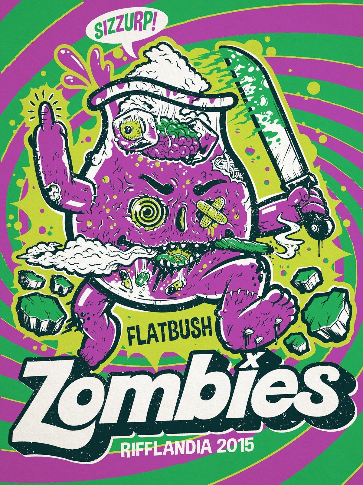 1200x1600 I made this poster for the Flatbush Zombies event at Rifflandia, a, Phone