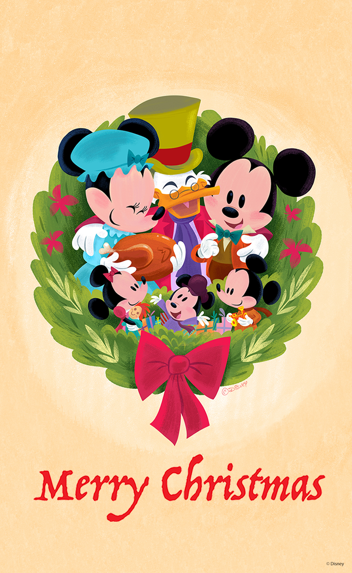 1180x1920 Disney Holiday Wallpaper, Phone