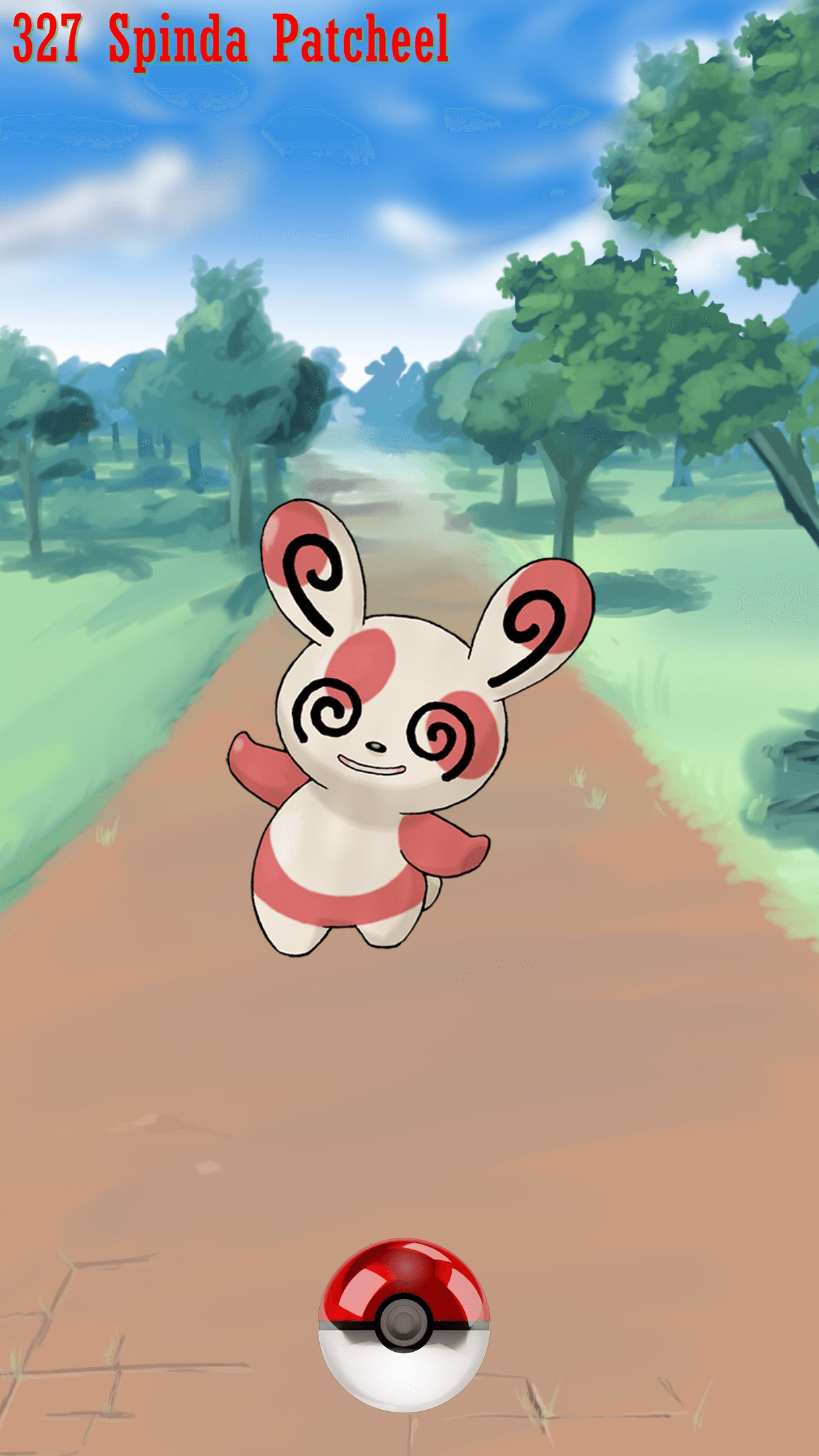 1250x2210 Street Pokeball Spinda Patcheel, Phone