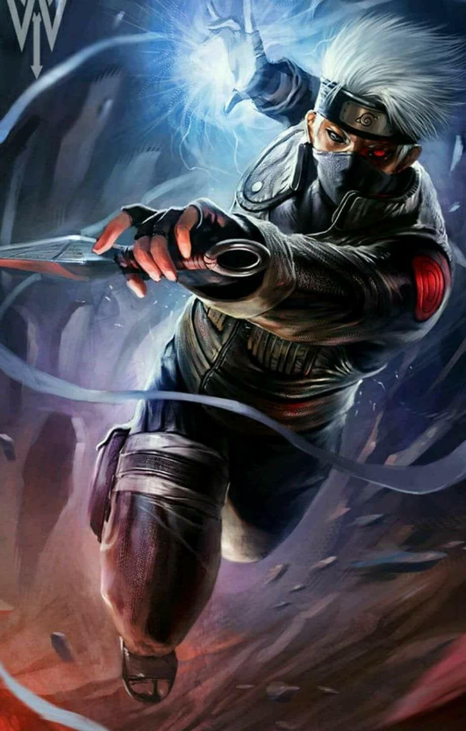 920x1440 Kakashi Hatake Realistic Wallpaper ♥♥♥ #cool #Sharingan #badass #Chidori. Naruto kakashi, Kakashi hatake, Anime naruto, Phone