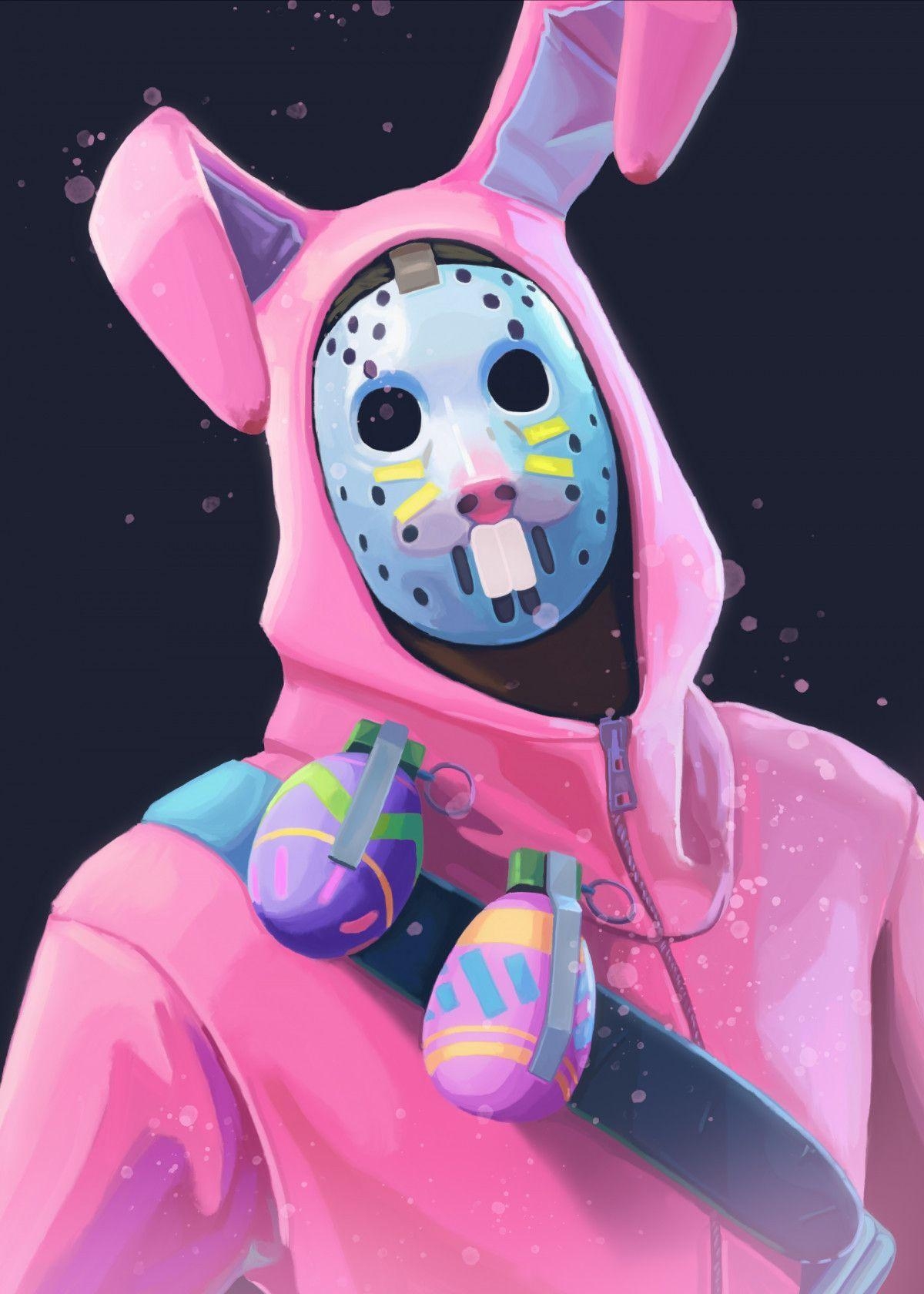 1200x1680 Fortnite Heroes Characters Rabbit Raider #Displate artwork, Phone