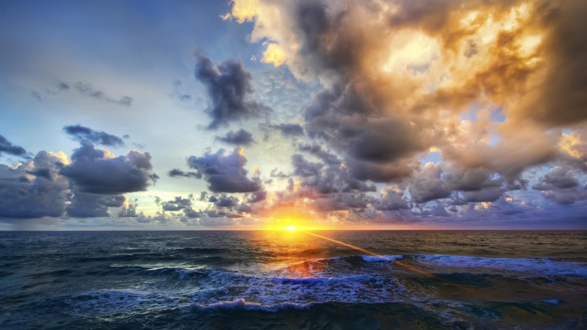 1920x1080 Beautiful Ocean Sunset Wallpaper  px Free Download, Desktop