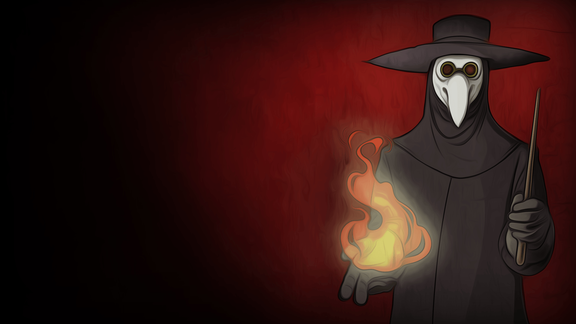 1920x1080 Wallpaper, illustration, dark, plague doctors, Plague, The Doctor, Desktop