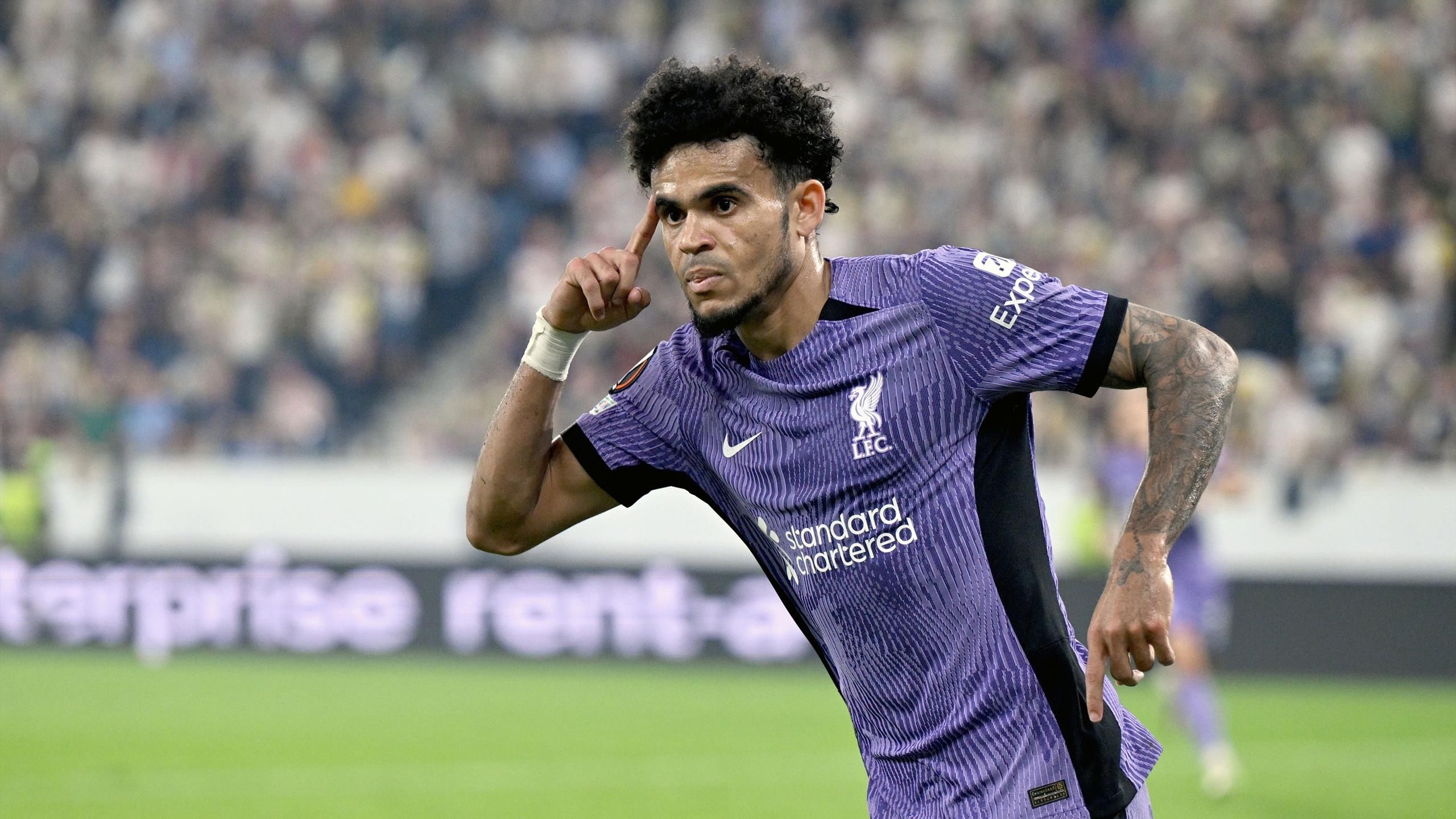 2560x1440 LASK 1 3 Liverpool: Darwin Nunez, Luis Diaz And Mohamed Salah On Target For Reds In UEFA Europa League Opener, Desktop