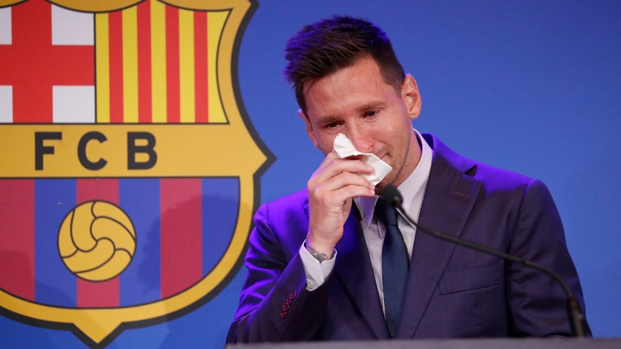 1280x720 Lionel Messi in tears as he confirms he's leaving Barcelona says he's 'so grateful for love people have shown', Desktop