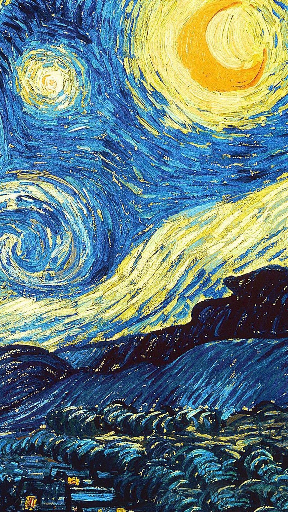 960x1710 iPhone Starry Night Van Gogh, Phone