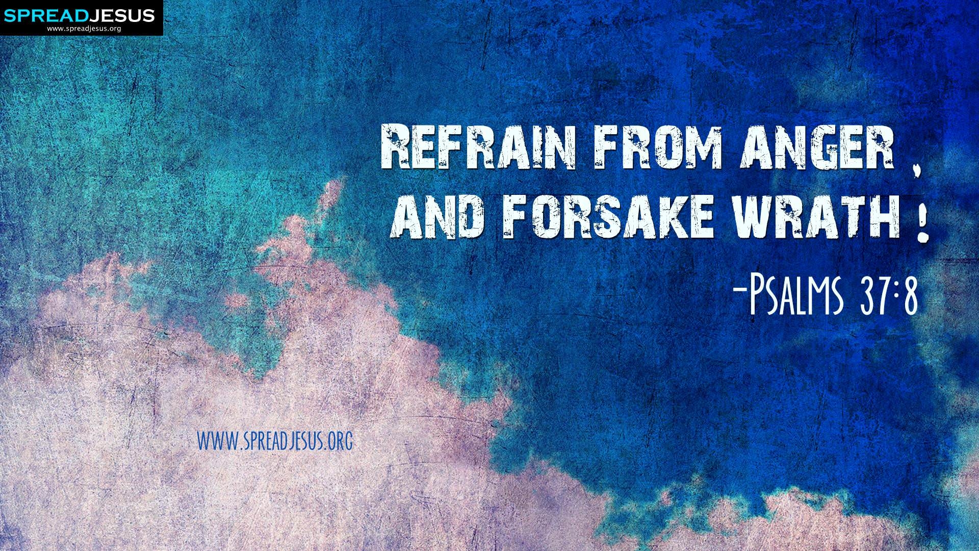 1920x1080 Bible Quotes HD Wallpaper Psalms 37:8 Download Refrain From Anger, Desktop