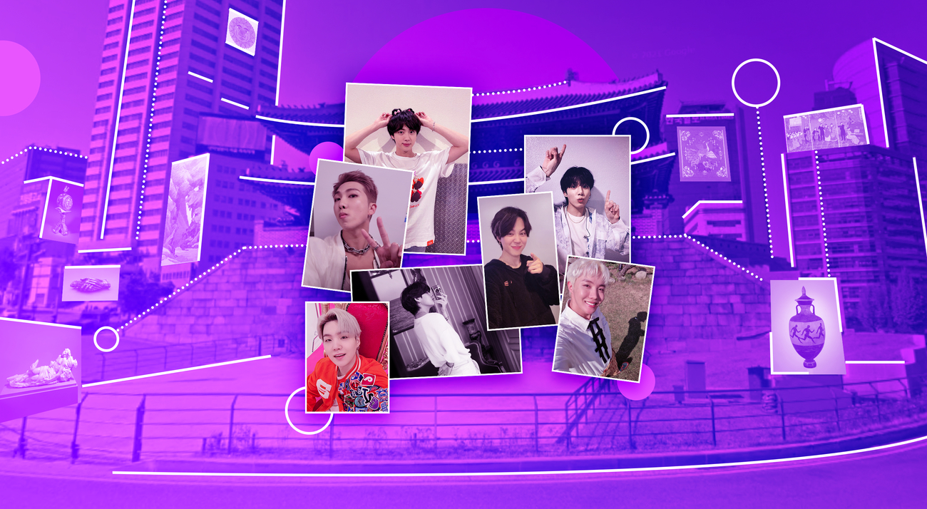 1300x720 streets with pop legends BTS, Desktop