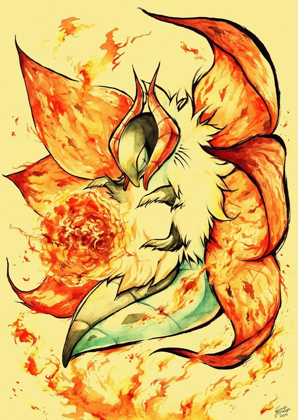 1030x1450 Volcarona (by Rikusu). PKMN: Awesome arts. Pokémon, Phone