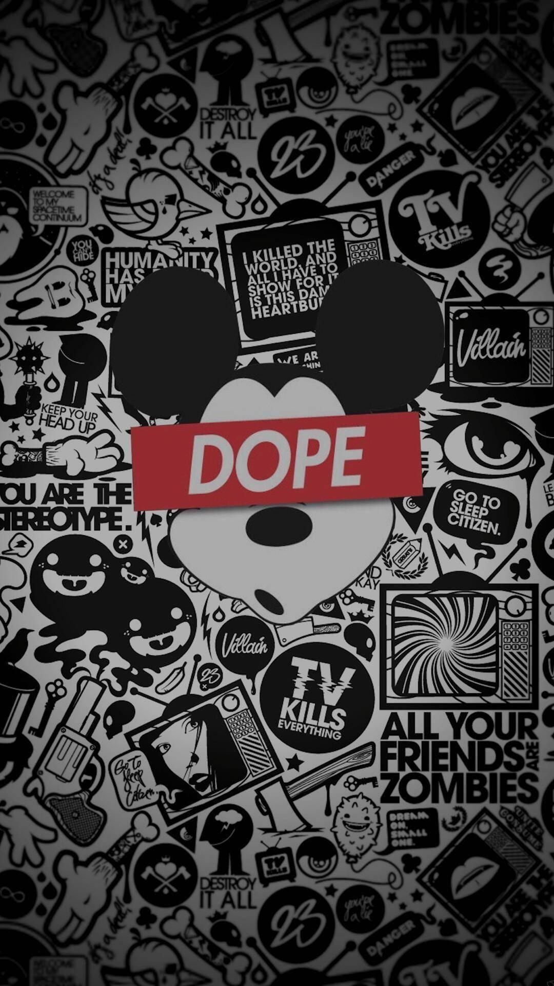 1080x1920 Mickey Mouse Dope iPhone Wallpaper Free Mickey Mouse Dope, Phone