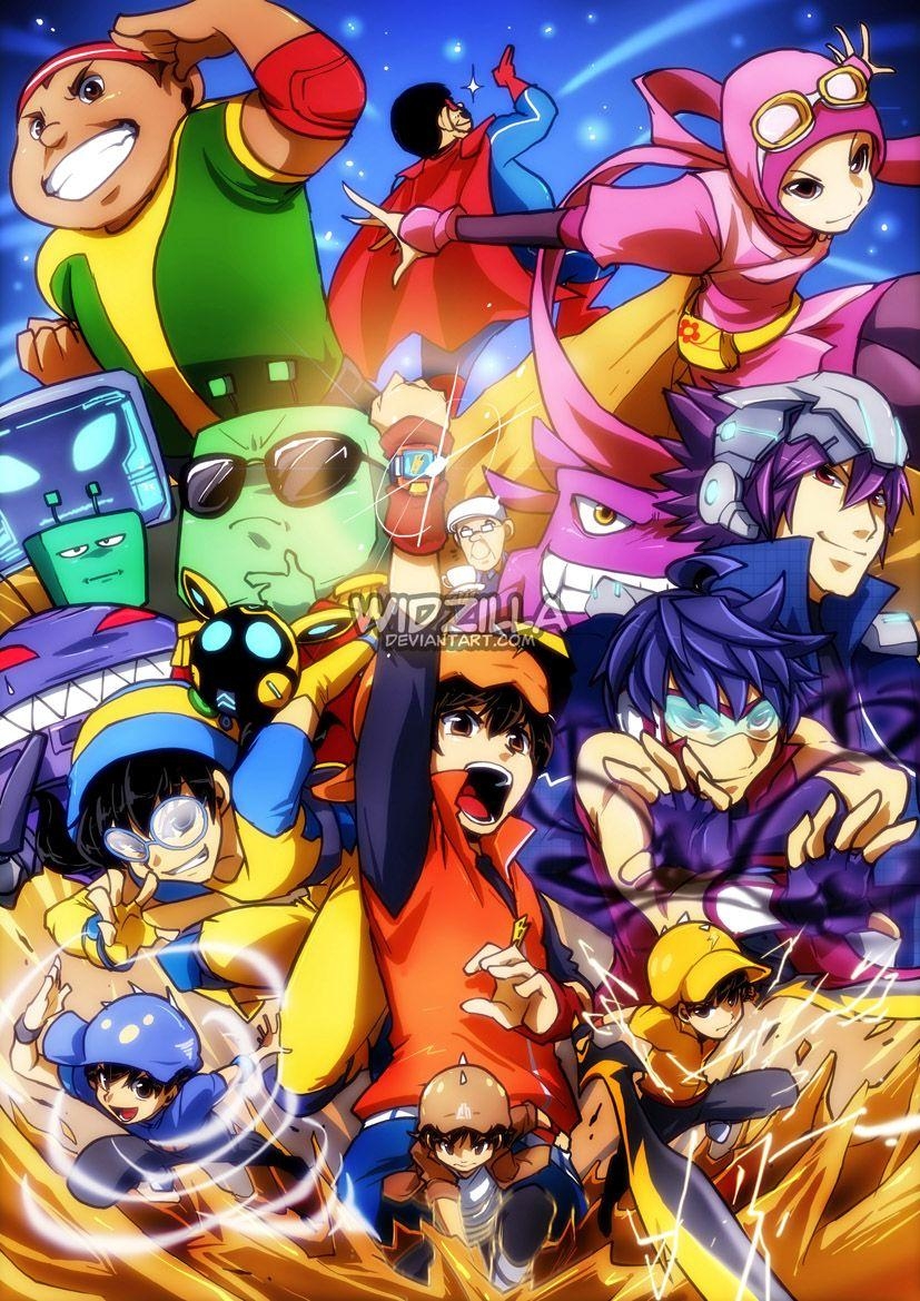 830x1170 Boboiboy Galaxy Trio, Phone