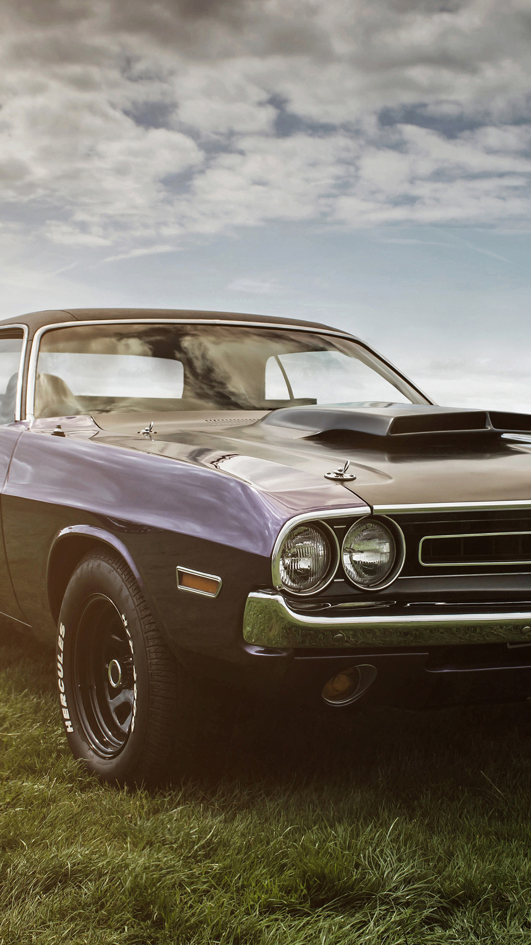 1080x1920  dodge challenger, cars, vintage cars, hd, muscle cars for iPhone 8 wallpaper, Phone