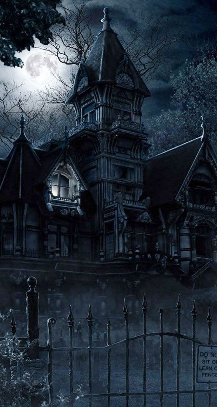 750x1400 iPhone Wall: Halloween tjn. Creepy houses, Scary places, Dark wallpaper, Phone