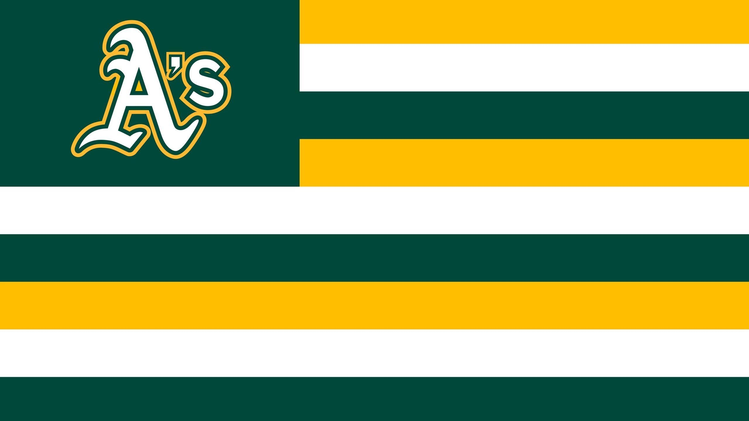 2560x1440 Baseball, Flag, Mlb, Oakland Athletics Baseball Mlb Logo, Desktop